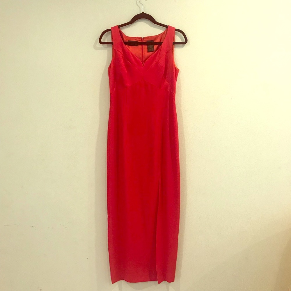 Red Night Gown w/ Side Slit